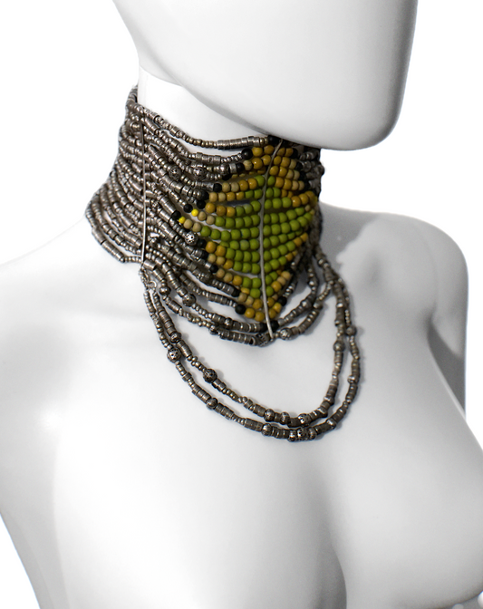 John Galliano for Christian Dior A/W 1998 'Sportswear on Heels' Maasai Necklace